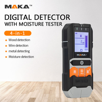 Maka 4 en 1 Intertek CE fil métallique sous tension multifonction câble en bois Led affichage Center goujon Finder détecteur mural