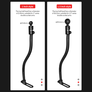 VIN Mounts Vehicle <b>Stand</b> with 18" Rod & 1/1.5" B/C Ball for IPad/<b>iPhone</b> Waterproof & Anti-Corrosion VIN-B/C-ZG-50 - Product Image 2