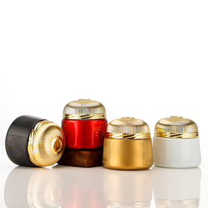 Dubai nghệ tây 150ml lọ thủy tinh có nắp đậy Rỗng Mỹ phẩm bao bì container Blush Vàng nắp thủy tinh kín có thể - Product Image 4