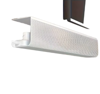 Plateau de gestion des câbles pour salon, sous le bureau, en plastique robuste, sans vis, avec installation adhésive