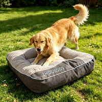 Lit orthopédique pour chien sur mesure, rembourré et épais, protection de la colonne vertébrale, canapé-lit pour animaux de compagnie, amovible et lavable, pour grands chiens