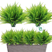 Plantes artificielles résistantes aux UV en plastique pour la décoration de mariage, de Noël, de jardin extérieur, réalistes, écologiques, evergreen