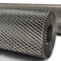 Grillage métallique expansé galvanisé à motif losange, maille architecturale en aluminium expansé en stock