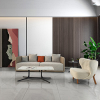 Fauteuils d'appoint de bureau modernes en cuir synthétique modulaires personnalisés, fauteuil relaxant, ensemble modulable pour salon commercial