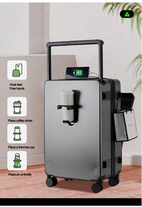 하이 퀄리티 TSA 승인 PC 알루미늄 프레임 여행 가방 와이드 풀 다기능 구획 제동/충격 흡수 휠 - Product Image 3