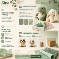 Poupée personnalisée OEM/ODM, monstre mignon, jouet en peluche doux Kawaii, design exclusif, poupée à l'image d'un animal, cadeaux pour enfants