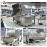 FXC-70 Flip Tank Luchtbellen Groente- en Fruitwasmachine Belletjesreinigingsmachine 300-500kg/uur