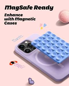 Soporte Magnético de Silicona para Teléfono, con Succión, Color Rosa Claro, para Selfies/Vídeos, Manos Libres, Regalo para Mujer, Compatible con iPhone - Product Image 4