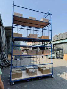 Étagères de <span class=keywords><strong>garage</strong></span> et d'entrepôt, multi-niveaux, réglables, avec boulons, empilables, en acier, protection contre la corrosion, revêtement en poudre - Product Image 6