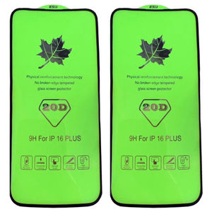 Grade-AAA 20D HD Transparent Anti-scratch Tempered Glass Screen Protector Film for iPhone 16 Plus 16 Pro Max Mobile <b>Phone</b> Screen - Product Image 1
