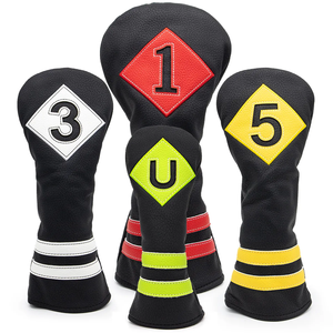 Offre Spéciale : Housse de tête de club de golf OEM pour Driver, Fairway Wood et Hybrid – Ensemble de housses colorées avec lettres brodées - Product Image 1