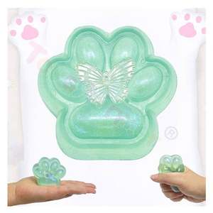 New Design Ultra Soft <b>Cat</b> Paw <b>Squishy</b> Stress Ball Kawaii Mochi Sensory Fidget Therapy Toy Foam Material Unisex - Product Image 3