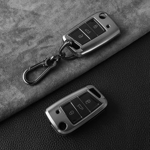 Custodia per Chiavi Auto in TPU Premium, <span class=keywords><strong>Accessori</strong></span> per VW Volkswagen Golf Sagitar Passat CC Seat <span class=keywords><strong>Octavia</strong></span> Jetta <span class=keywords><strong>Skoda</strong></span>, Portachiavi Auto - Product Image 2