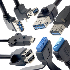 Dual USB2.0 + HD Audio Jack Support All-in-One Custom ODM Computer Case Micro-USB Braid Blindaje Cable de panel frontal para computadoras - Product Image 1