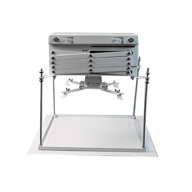 Ceiling-mounted Brackets with Adjustable Height and Anti-sway Features, Ideal for Presentations in Offices and Meeting Rooms.