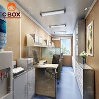 Cbox Upgrade, maison préfabriquée modulaire de luxe de 20 pieds, hôtel-capsule, bar, magasin, villa, toit en pente, conteneur détachable