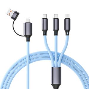 Câble de charge rapide 2-en-3 120W à prix d'usine, universel USB Type C, pour smartphone - Product Image 1