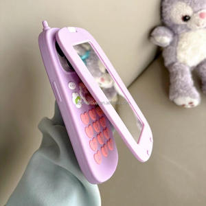 Nuova custodia per telefono <span class=keywords><strong>con</strong></span> pulsante chiave a specchio per <span class=keywords><strong>iPhone</strong></span> 16 15 14 13 12 <span class=keywords><strong>11</strong></span> <span class=keywords><strong>Pro</strong></span> Max <span class=keywords><strong>compatibile</strong></span> <span class=keywords><strong>con</strong></span> custodia custodia per telefono da trucco da donna Xiaomi - Product Image 2