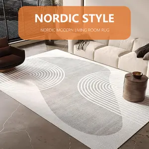 2023 Europe Style Hot Sale Custom Design Soft Nonslip Washable Rugs Living Room Floor Carpet