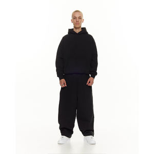 ZY Set Sportivo Casual da Uomo Personalizzato, Design Autunno/Inverno, Felpa con Cappuccio Traspirante Stampata e Tinta in Capo, Completo 2-in-1 Ampio - Product Image 1