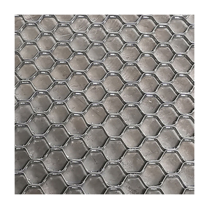 <span class=keywords><strong>Grille</strong></span> métallique en <span class=keywords><strong>acier</strong></span> inoxydable hexagonale <span class=keywords><strong>perforée</strong></span> en forme de diamant, ouverture de 20 mm, diamètre du fil de 1,5 mm, pliage disponible - Product Image 1