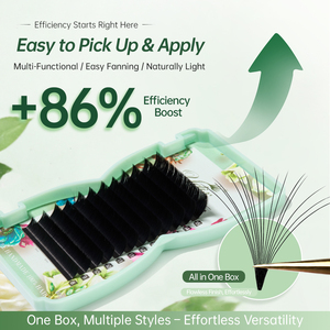 Pestañas al por mayor Smart <span class=keywords><strong>Bloom</strong></span> B C D de 0.05 y 0.07, de 8-15mm, ultraligeras con raíz cónica, de secado instantáneo y que ahorran tiempo. - Product Image 2