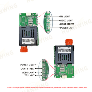 Transceptor de Video de Fibra Óptica TTL de 60KM 1310nm 1550nm, Mini Transceptor de Fibra Óptica de 0-5 Dbi, Conversor de Medios de Video de Fibra Óptica - Product Image 3