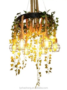 Décoration de style industriel rétro, restaurant, ferme, jardin heureux, fleurs et plantes en <span class=keywords><strong>pot</strong></span>, luminaires suspendus - Product Image 4
