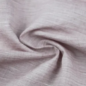 Yeni koleksiyon 65% pamuk 35% keten takım elbise kumaşı toptan ipliği boyalı baskı kumaş