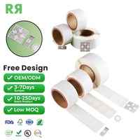 Étiquette RFID UHF passive, portée de lecture 4m, autocollant en papier couché, étanche, puce UHF 860-960Mhz, taille de l'étiquette 45x20mm, couleur intégrale