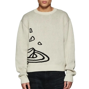 Custom OEM ODM Men Knit <strong>Sweater</strong> Cotton Knitwear Jacquard <strong>Sweater</strong> Pullover Manufacturer Crew Neck Long Sleeve Knit <strong>Sweater</strong> Men - Product Image 4
