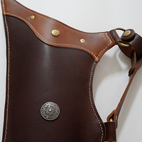 AF Archery Side Quiver – Carquois latéral en cuir de vachette de haute qualité pour tir à l'arc à cheval – Design traditionnel