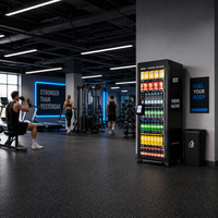 Máquina Expendedora Inteligente XMAI 520L con Sistema de Cámara de Reconocimiento Visual por IA, Monitoreo Remoto 4G sin Efectivo, Refrigeración por Compresor e Inventario