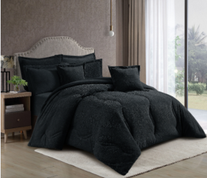 New tùy biến Nhà Máy Giá Luxury Quilting màu xám Fluffy Trọng lượng nhẹ tốt nhất Sherpa Comforter <span class=keywords><strong>Set</strong></span> với Nữ Hoàng Vua Kích thước - Product Image 3