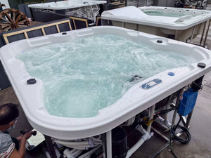 <span class=keywords><strong>Jacuzzi</strong></span> <span class=keywords><strong>Exterior</strong></span> de Lujo Hecho en China, <span class=keywords><strong>Jacuzzi</strong></span> para Patio Trasero de Hotel, Hidromasaje, <span class=keywords><strong>Jacuzzi</strong></span> <span class=keywords><strong>Exterior</strong></span> Cuadrado para 4 Personas - Product Image 5