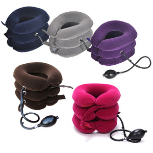Bofeikang Inflatable Cervical <b>Traction</b> <b>Device</b> Full Velvet <b>Neck</b> Brace Manual Operation Home Use - Product Image 1
