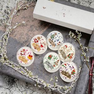 Vela Aromática de Cera de Soja Mixta Navideña, Estilo Moderno, en Frasco de Vidrio, Fragancia Duradera, Adorno para Cumpleaños y Bodas - Product Image 4