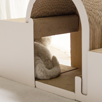Nouveau grattoir écologique grand chat assemblé nuages chat griffoir maison