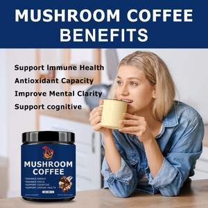 Factory Wholesale Mushroom Coffee with Lion's Mane <b>Supplement</b> Support Immune Health and Support Cognitive Mushroom Coffee Powder - Product Image 3