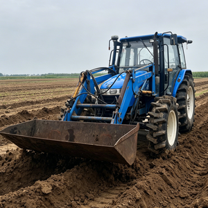Tractor <span class=keywords><strong>de</strong></span> Ruedas Shanghai 804 <span class=keywords><strong>de</strong></span> <span class=keywords><strong>Segunda</strong></span> <span class=keywords><strong>Mano</strong></span>, 80HP, 4WD, Motor Diésel <span class=keywords><strong>de</strong></span> 4 Cilindros <span class=keywords><strong>con</strong></span> Cargador Frontal para Uso Agrícola - Product Image 2