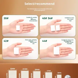 Tuiles de Mahjong pour usage domestique, finition polie à la main, tailles grande/moyenne/petite, sans défauts, couleur unie, 40mm 42mm, ivoire/couleur unie, ensemble complet - Product Image 4