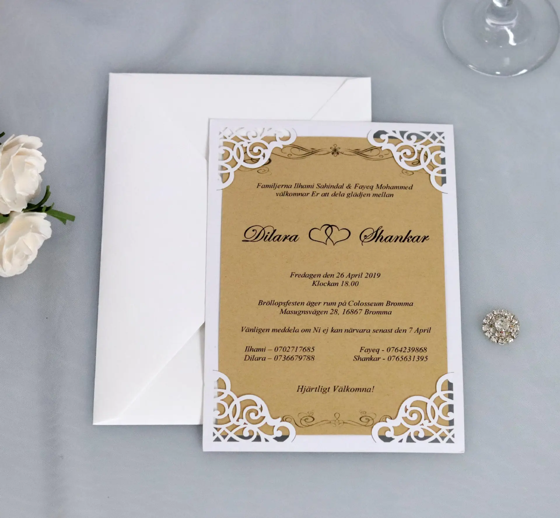 Düğün malzemeleri özel Logo toptan isteyen kartı güzel ve Minimalist lazer kesim düğün davetiyesi kartı