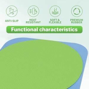 Multi-Functional Silicone Jar Opener Pad Non-Slip Surface Tight Lids Bottles Opening Assistant Coaster Heat Resistant <b>Mat</b> - Product Image 4