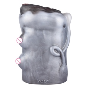 YOCY Artificial Silicone Male <b>Masturbators</b> Massage Aircraft Cup Cow's Vagina Pussy Anal Butt Masturbation for Men - Product Image 5