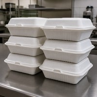 Boîte alimentaire jetable en mousse de polystyrène à compartiments, pour la vente en gros, boîte à lunch, boîte à emporter pour la restauration rapide