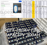 Stock européen 8000 cellules Akku Lifepo4 à cycle profond parfaites pour EV, stockage d'énergie domestique REPT 3.2v 280ah batteries prismatiques au lithium-ion