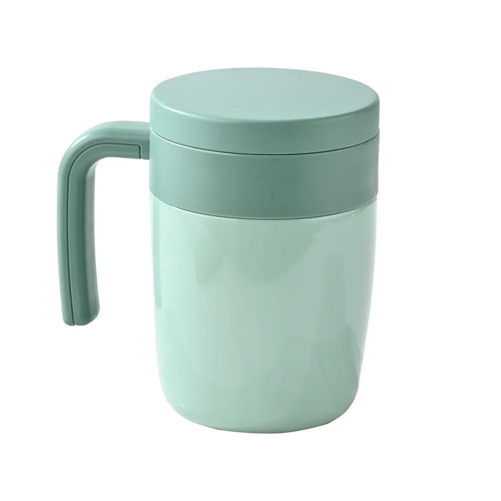 400ml 304 Stainless Steel Tea Water Separation Office Cup Leisure Home Thermos Cup With Handle Coffee Milk Mug