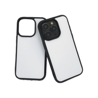 Impression par transfert de chaleur TPU PC coque de téléphone concepteur personnalisé 2D Sublimation classique noir étui pour iPhone 16 Pro Max 15 14 chaud