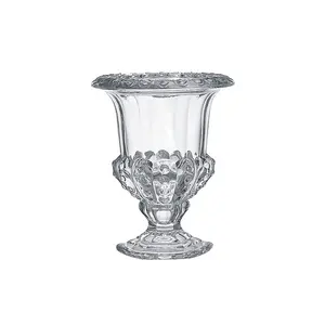 Vaso de vidro romântico de cristal transparente, decoração de casa