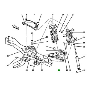 Brazo de control superior para DODGE Dakota Durango 52106117AA 52106116AA Sistema de suspensión MacPherson - Product Image 4